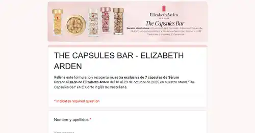 Muestras gratis de ELIZABETH ARDEN (Madrid)