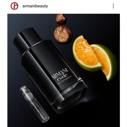 Muestras gratis del Perfume Armani Code Eau de parfum a casa 🏡