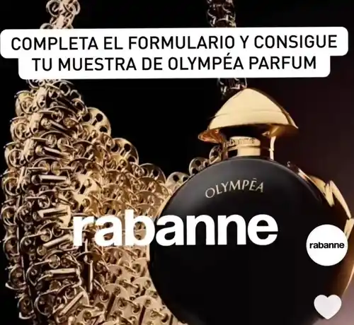 Muestras Gratis del perfume OLYMPĒA y INVICTUS (para hombre y mujer) Rabanne (No hay link directo) Lee descripción