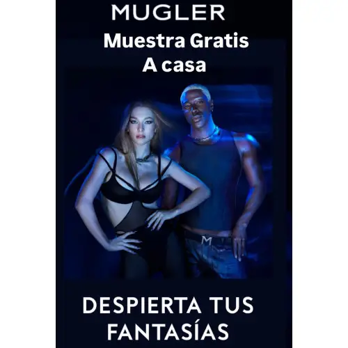 Muestras Gratis a casa del perfume Mugler Para hombre y mujer