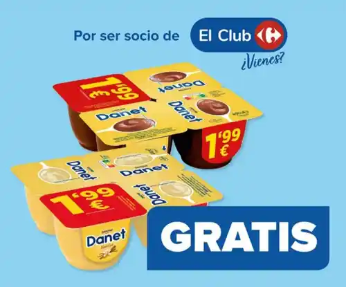 Natillas danet GRATIS en Carrefour el 8/05