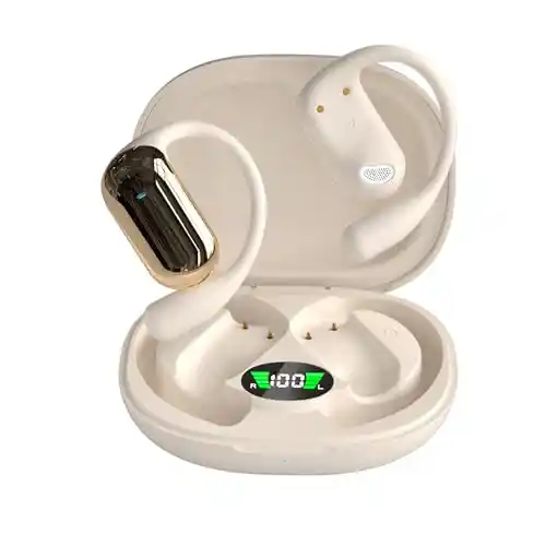 ND NEXT DESTINATION Q16S Auriculares inalámbricos Deportivos con Gancho de Bluetooth 5.4 C