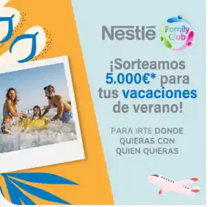 Nestlé sortea una tarjeta de 5.000 € 💳 para tus vacaciones soñadas ✈️☀️