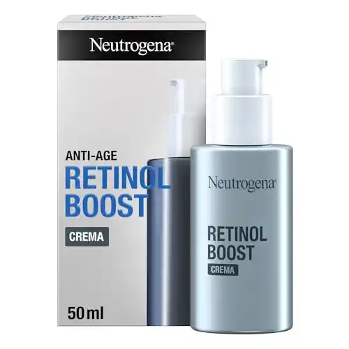 Neutrogena Anti-Age Retinol Boost Crema Antiedad (50 ml), crema hidratante facial con retinol puro y ácido hialurónico, crema antiarrugas para una piel más joven