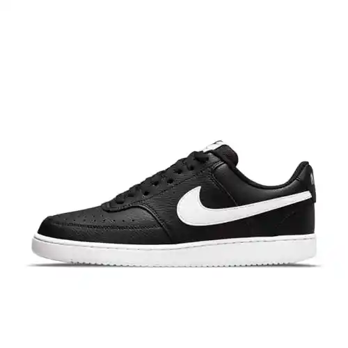 NIKE Nike Court Vision Low Next Nature, Sneaker Hombre, Negro Black White, 43 EU