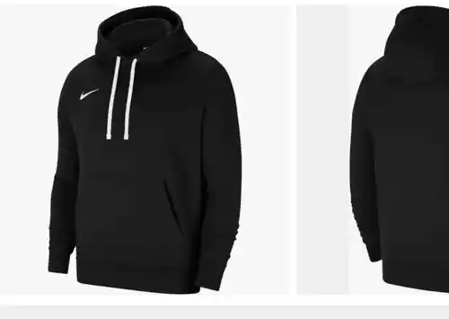 Nike Sudadera Deportiva Fleece Park 20 para Hombre con Capucha ajustable, Negro, Gris, Blanca y Roja