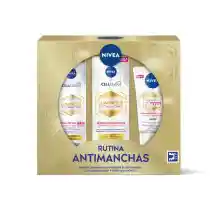 NIVEA Pack Rutina Luminous Antimanchas – Caja regalo con Sérum, Crema de día FP50 y crema de manos