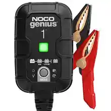 NOCO GENIUS1: Cargador de Batería 1A, 6V y 12V, Mantenedor y Desulfatador para Baterías de Plomo-Ácido y Litio de Coche y Moto