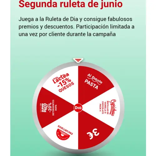 Nueva ruleta en Dia para ganar premios