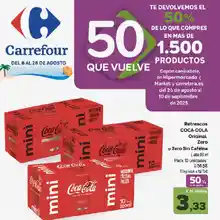 Nuevo folleto 50% que vuelve Carrefour - Desde el 8 de agosto