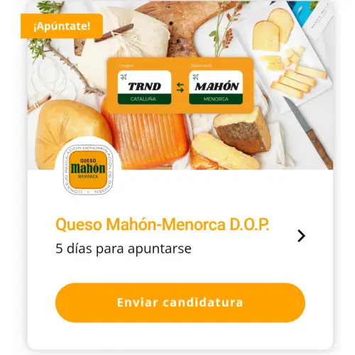 Nuevo proyeco de Trnd para probar queso gratis (Cataluña)