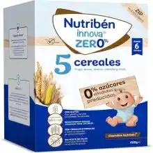 Nutribén innova ZERO 0% 5 Cereales, 500g,  Bebés a Partir de 6 Meses