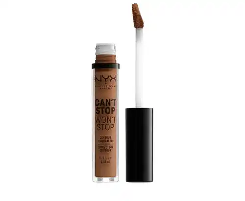 Nyx Professional Makeup Corrector No Comedogénico, Waterproof Y De Larga Duración Can'T Stop Won'T Stop 24H Tono 17 Cappuccino Para Pieles Muy Oscuras