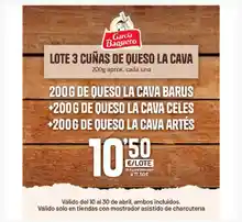 Oferta Ahorramas lote 3 lotes quesos