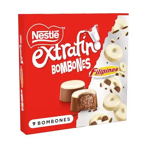 Oferta Amazon NESTLE Extrafino bombones de chocolate con leche Filipinos Estuche 113g