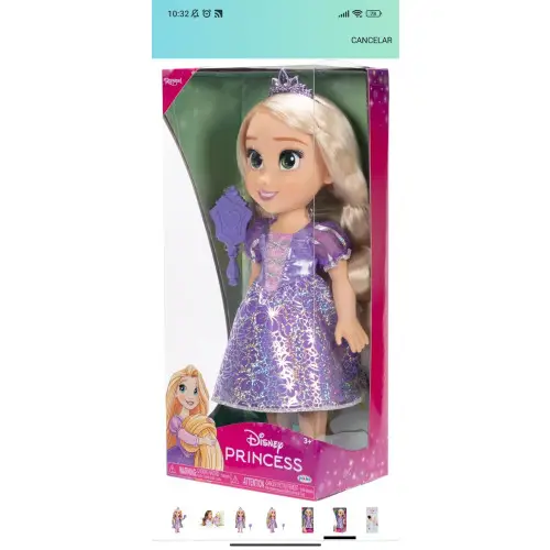 Oferta: Princesas Disney - Mi Amiga Rapunzel Grande para Niñas – Muñeca de 38 cm de Altura Que Incluye Vestido, Zapatos y Tiara Extraíbles