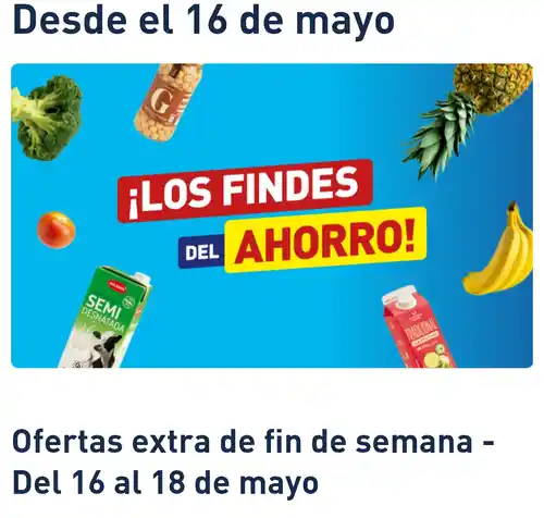 Ofertas extra de fin de semana en Aldi - Del 16 al 18 de mayo