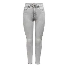ONLY Onlmila HW SK ANK Bj755 Noos Jeans, Grey (Light Grey Denim), 28W x 30L para Mujer