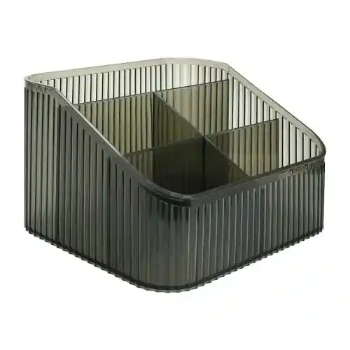 Organizador Cosmeticos Espesado Organizador Maquillaje Gran Organizador Brochas Maquillaje Gris