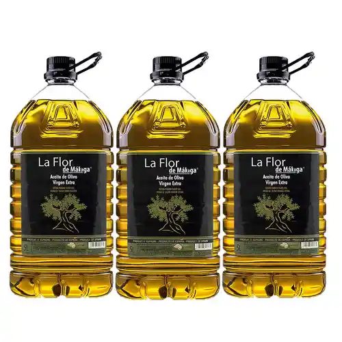 PACK 3x5L Aceite De Oliva Virgen Extra La Flor De Malaga (3,6€ el litro)