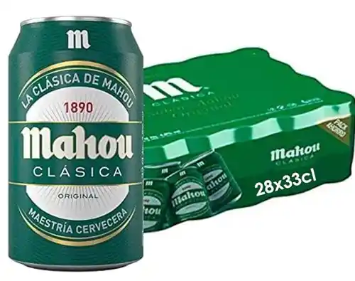 Pack cerveza Mahou 28x33cl
