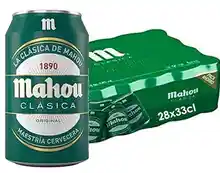 Pack cerveza Mahou 28x33cl