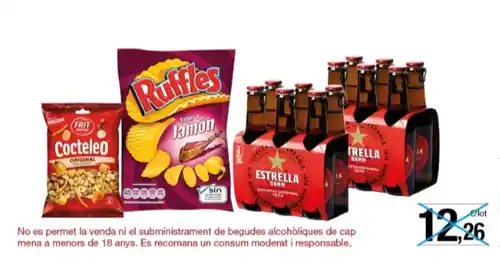 Pack cervezas y patatas por 1,99€ en Bonpreu con Gelt