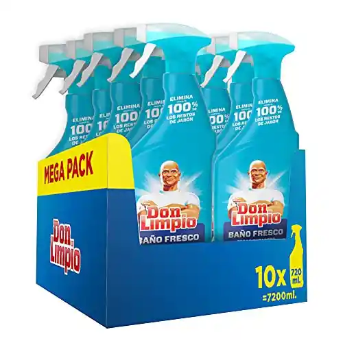 Pack de 10 Spray Limpiador de Baño Don Limpio 720ml