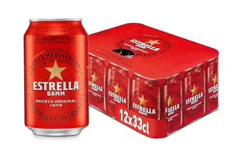 Pack de 12 cervezas Estrella Damm