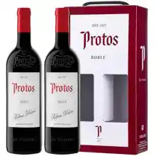 Pack de 2 botellas Protos Roble en estuche, Ribera del Duero.