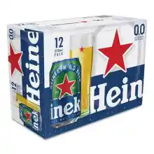 Pack de 24 cervezas Heineken 0.0 en lata.