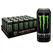 Pack de 24 latas de bebida energética sin azúcar MONSTER Ultra White.