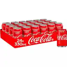 Pack de 24 latas de Coca Cola sabor original 33cl