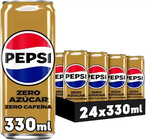 Pack de 24 latas de Pepsi Zero Azúcar y Cafeína