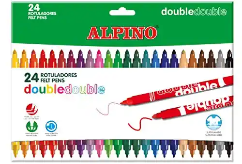 Pack de 24 rotuladores Alpino Double Double