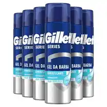 Pack de 6 Gel de Afeitar Gillette Series 200ml