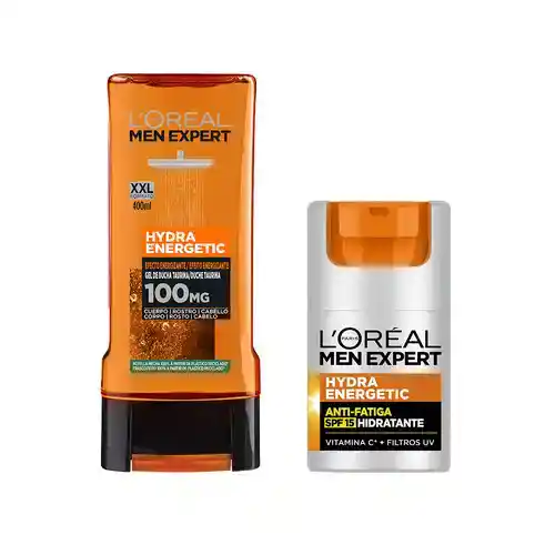 Pack L'Oréal Men Expert: Crema hidratante y gel de ducha anti-fatiga
