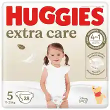 Pañales Huggies Extra Care, 3 paquetes de 28 unidades.