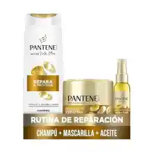 Pantene Pro-V Repara Y Protege Champú 325ml, Mascarilla Protectora De Keratina 300ml, Aceite Protector Keratina 100ml, Para Pelo Seco Y Dañado
