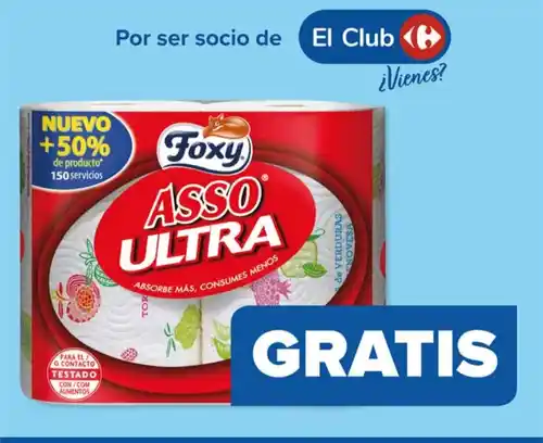 Papel de cocina gratis en Carrefour (por compras)