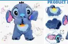 Stitch de peluche con música: ayuda para un descanso tranquilo