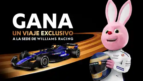 Participa en el Sorteo de Duracell y Gana un Viaje a la Sede de Williams Racing (Sorteo por compra)