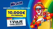 Participa y Gana Tarjetas Regalo de 100€ o 1 viaje cada semana con MICOLOR  (Sorteo por compra)