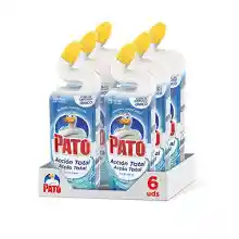 PATO WC Power Fragancia Océano, Limpiador Quitamanchas Para Inodoro, Azul, 750 Ml, Pack de 6 Unidades, 4500 Mililitros