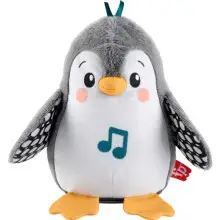 Peluche bebé pingüino que anda y aletea.