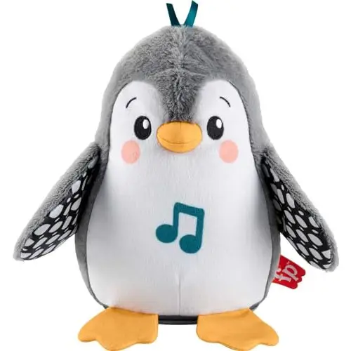 Peluche bebé pingüino que anda y aletea.