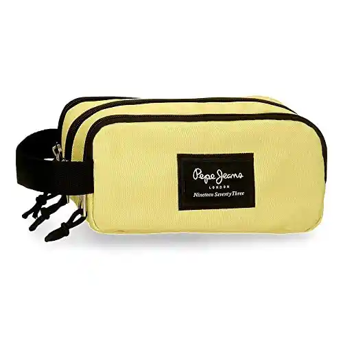 Pepe Jeans Aris Estuche Triple Amarillo 22x10x9 cms Poliéster