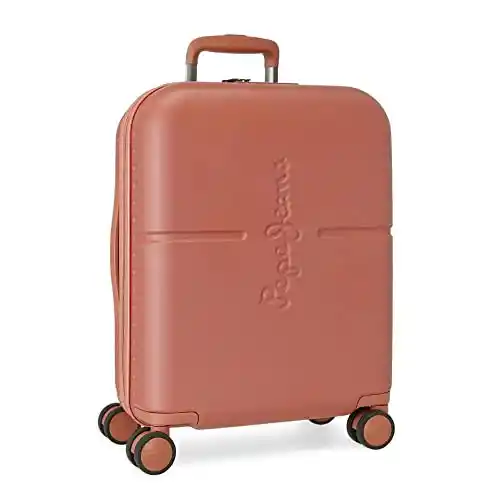Pepe Jeans Highlight Maleta de cabina Rojo 40x55x20 cms Rígida ABS Cierre TSA integrado 37L 3,22 kgs 4 Ruedas dobles Equipaje de Mano