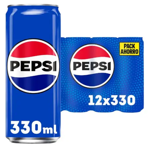 Pepsi Refresco de cola - Paquete de 12 x 330 ml