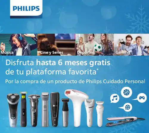 Philips 6 meses gratis a una plataforma de series y tv (sorteo por compra)